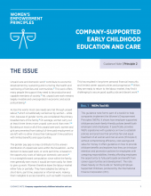 Company-Supported Early Childhood Education and Care