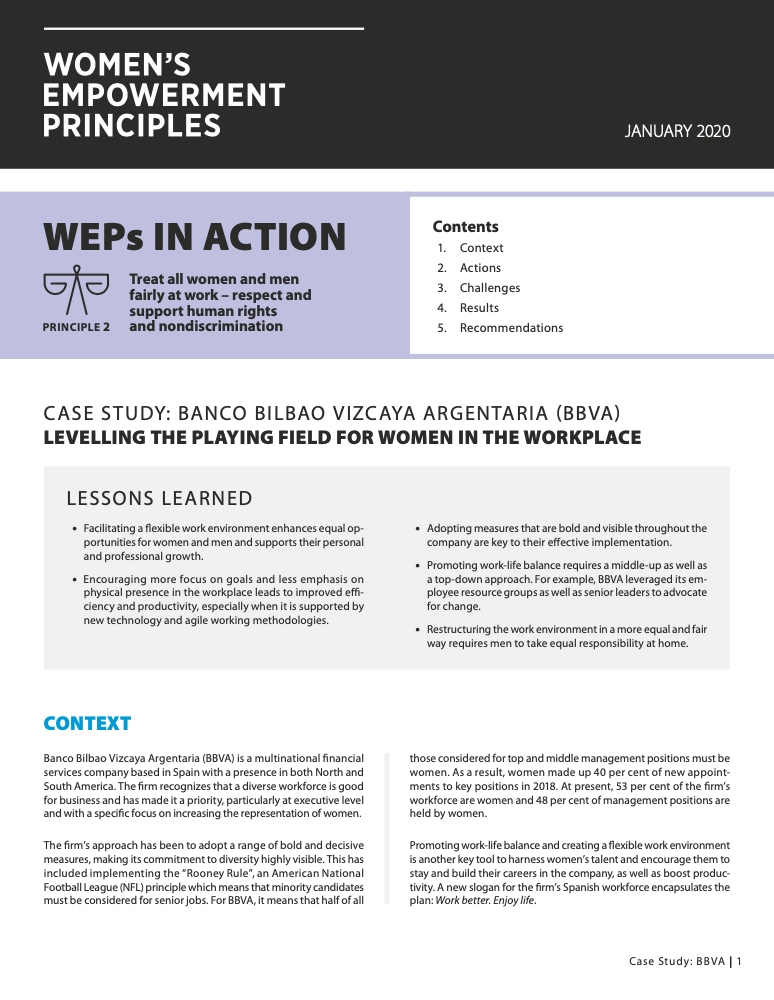 Levelling the Playing Field for Women in the Workplace