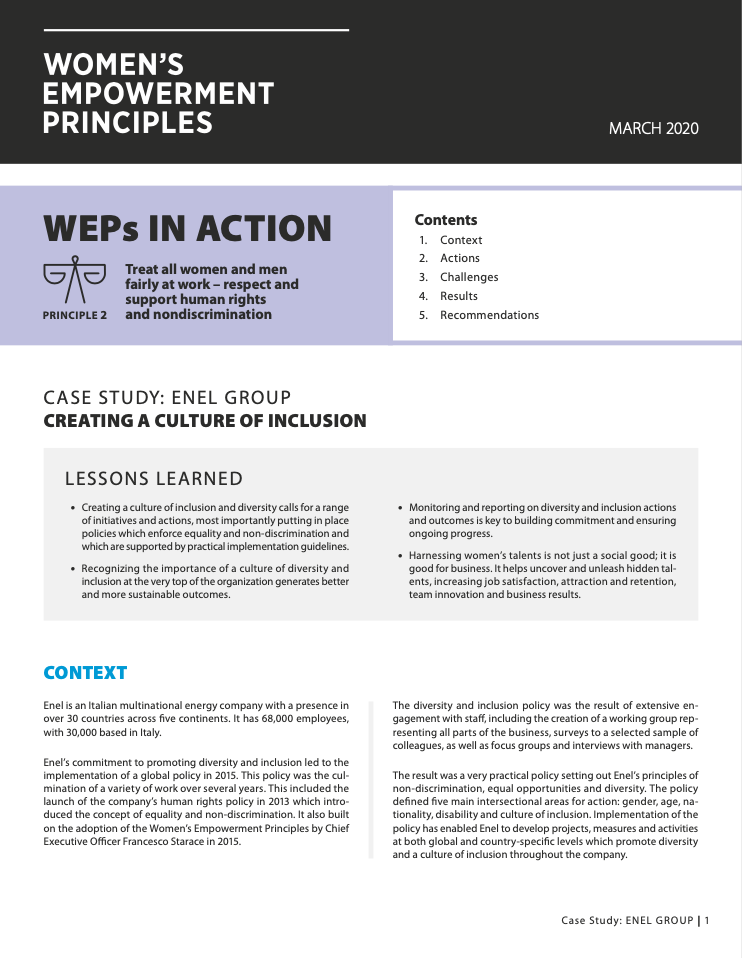 Creating the Culture of Inclusion 