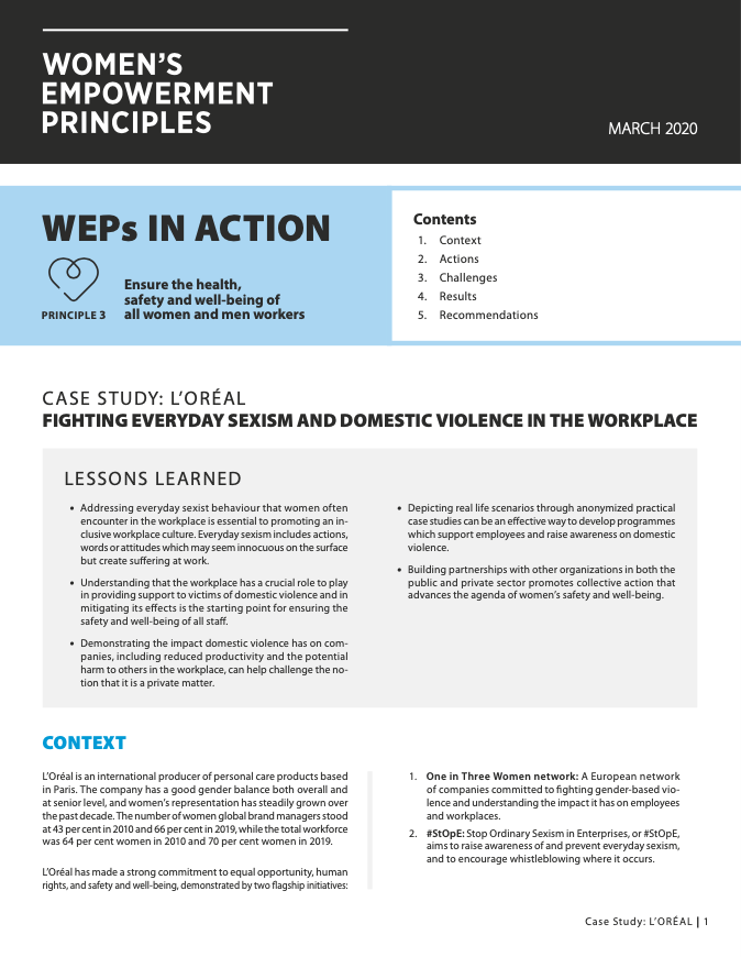 Fighting Everyday Sexism and Domestic Violence in the Workplace