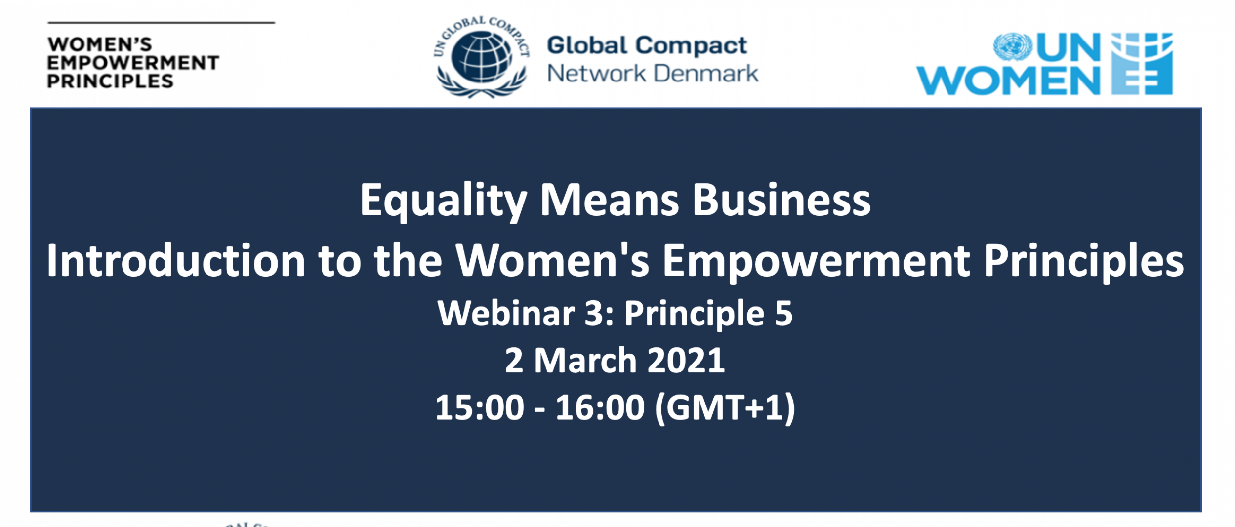 Equality Means Business – Introduction to Women's Empowerment Principle 5 