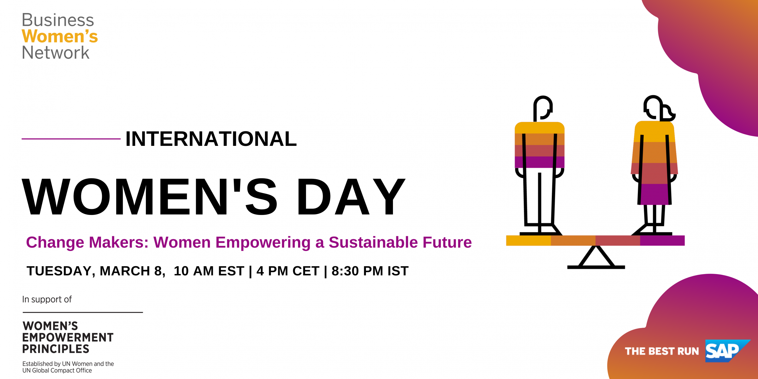 Change Makers: Women Empowering a Sustainable Future – an IWD Conference