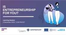 #WeLearn: Is Entrepreneurship for You?
