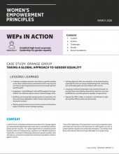 Taking a Global Approach to Gender Equality